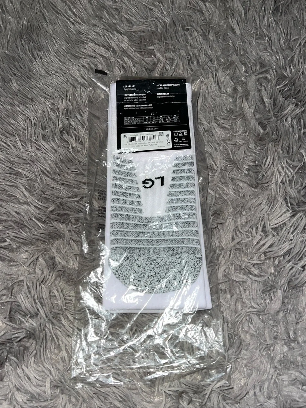 adidas Adizero 2 Football Cushioned Over-the-Calf Socks